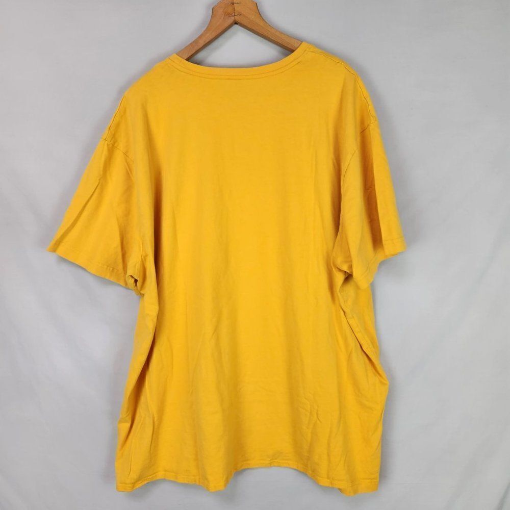 Walt Disney World Mickey Mouse Embroidered Patches Distressed T Shirt XXL Gold - Picture 4 of 8